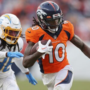 Denver Broncos WR Jerry Jeudy leaves joint practice vs Rams due to