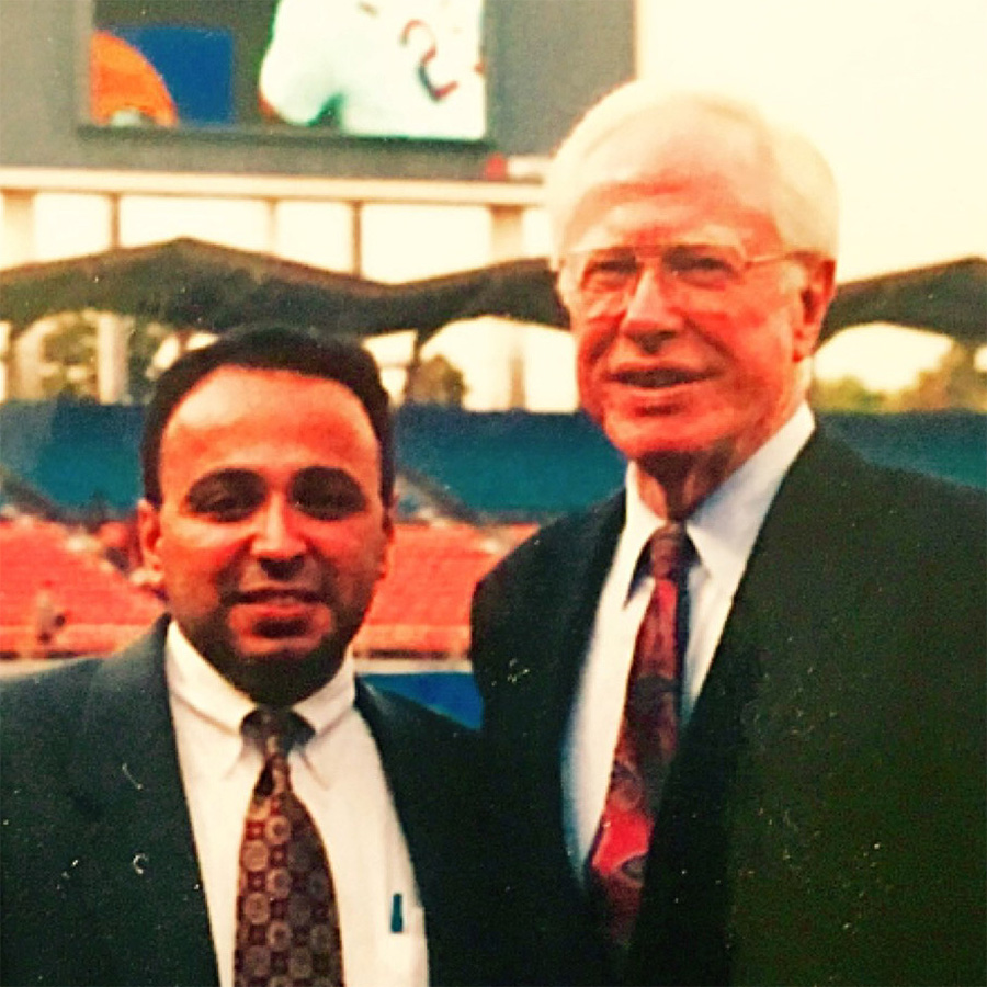 Dr. Jobe at the stadium